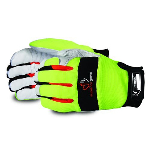 Superior Gloves Clutch Gear Hi-Viz Mechanics Glove