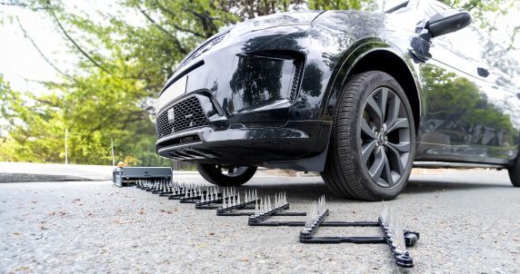 Shark Spike Underneath Car Tires