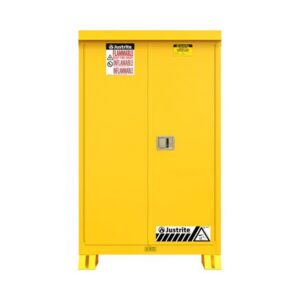 Justrite 90 Gallon Outdoor Flammable Storage Cabinet Front View
