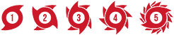 Hurricane Threat Levels Icons