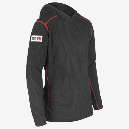 Lakeland FR Waffle Hoodie Side View