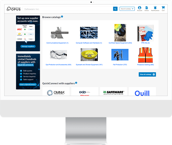 OMNIA Partners OPUS Website Screenshot