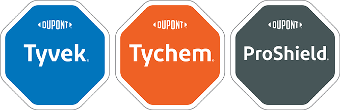 DuPont Tyvek Tychem Proshield Patches logo