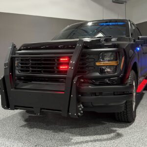 ADS Talon Pursuit Mitigation Device installed on the front of a police SUV