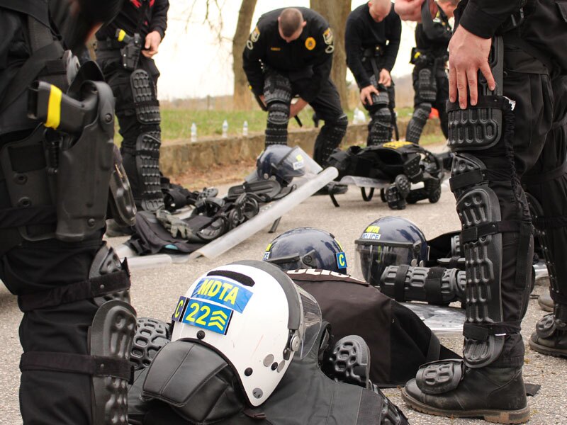 Law Enforcement officers in training
