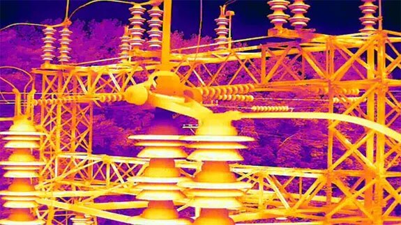 Screenshot of Skydio X10 Thermal Camera View