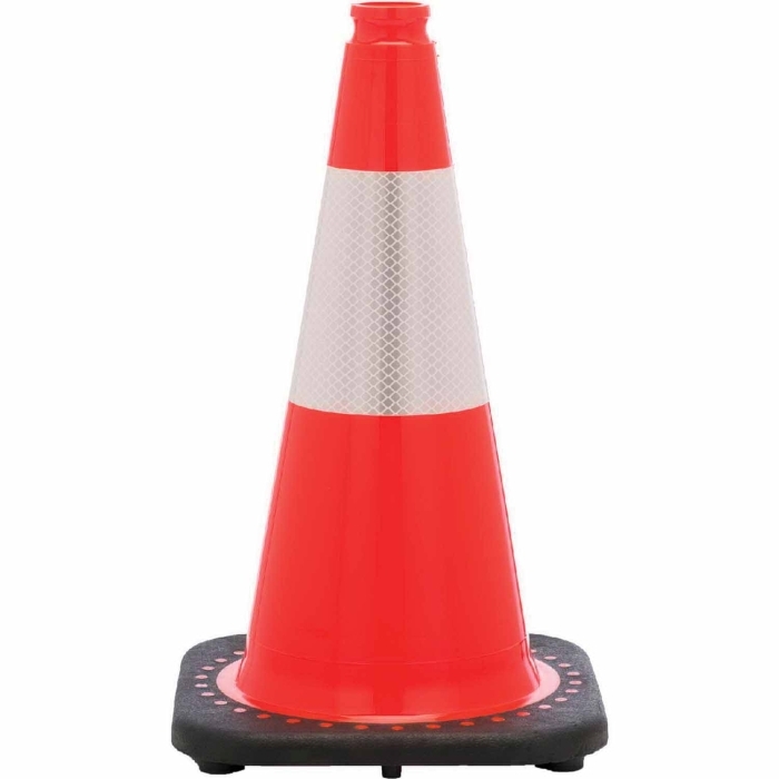 JBC Safety Single Stripe Reflective Traffic Cone