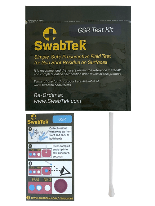 SwabTek GSR Test Kit - Gun Shot Residue Test Swabs