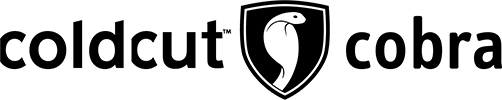 Cold Cut Cobra Shield Logo in Black