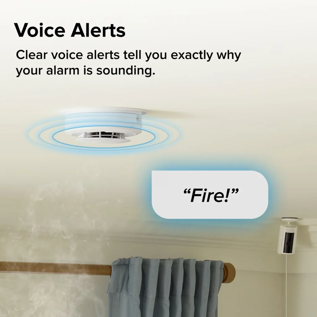 Ring Smart Smoke and CO Detector - voice alerts