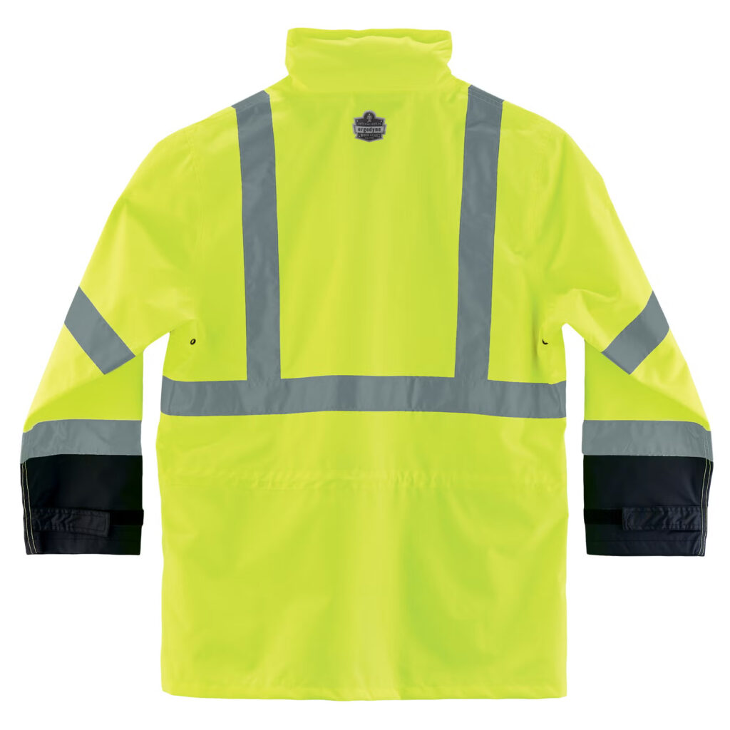GloWear Hi-Viz Rain Jacket back
