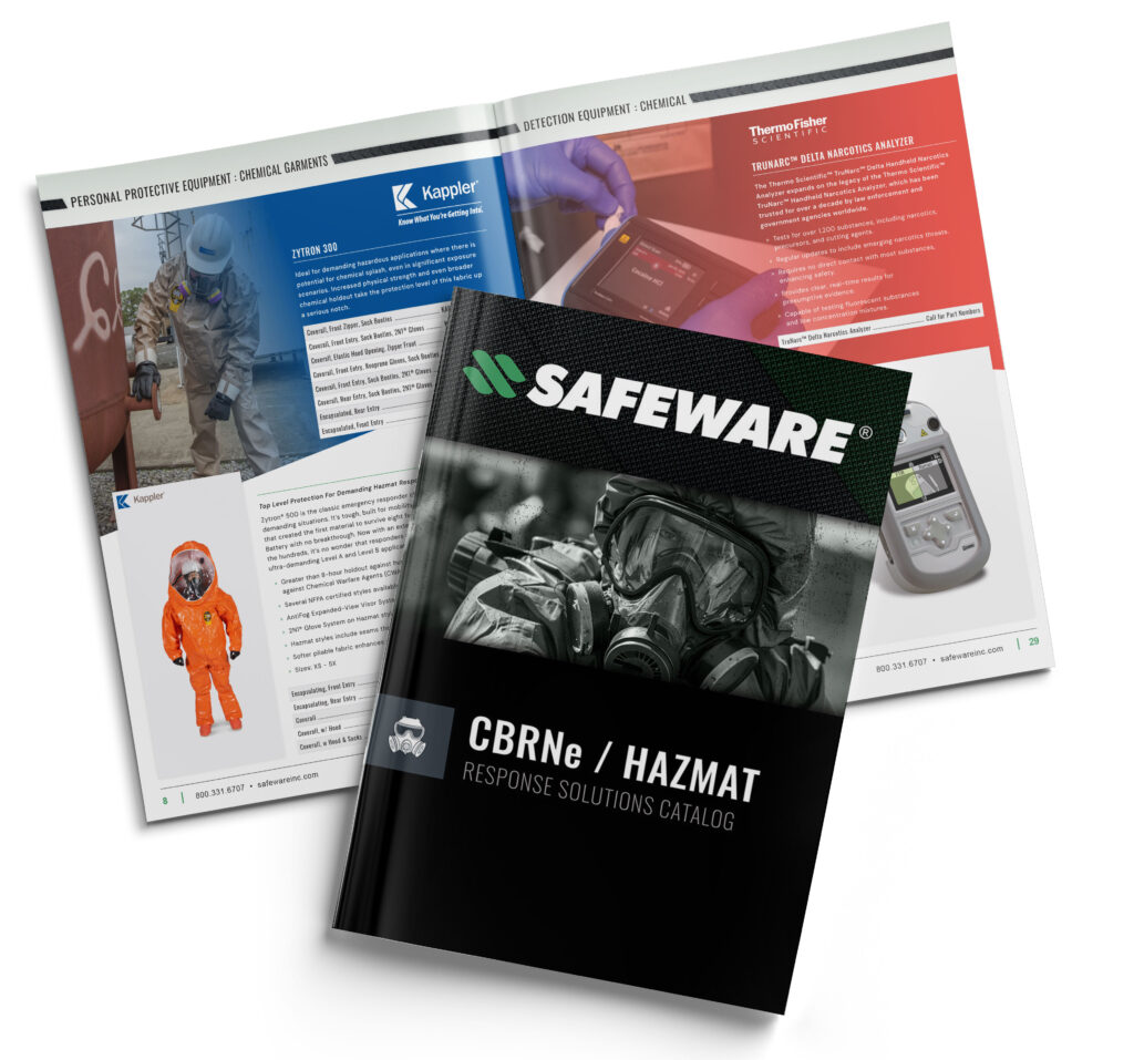 Safeware CBRNe / HazMat Catalog Mockup