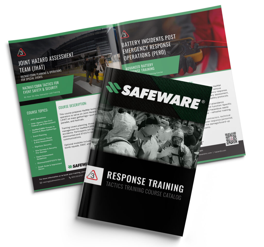 Safeware Training / Hazard3 Course Catalog Mockup