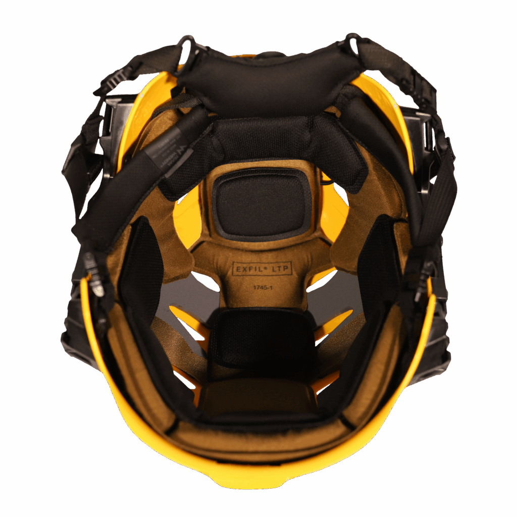 Team Wendy EXFIL RESCUER Helmet Bottom View - Yellow