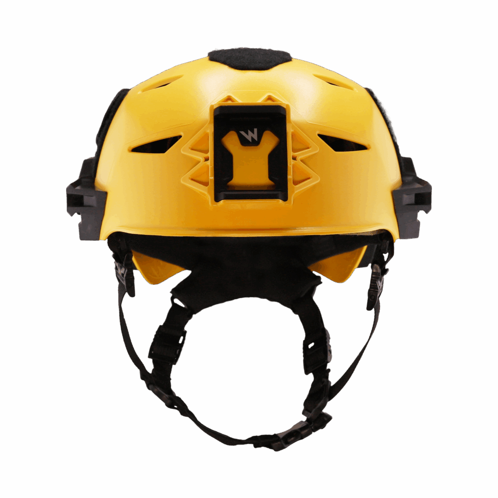 Team Wendy EXFIL RESCUER Helmet Front View - Yellow