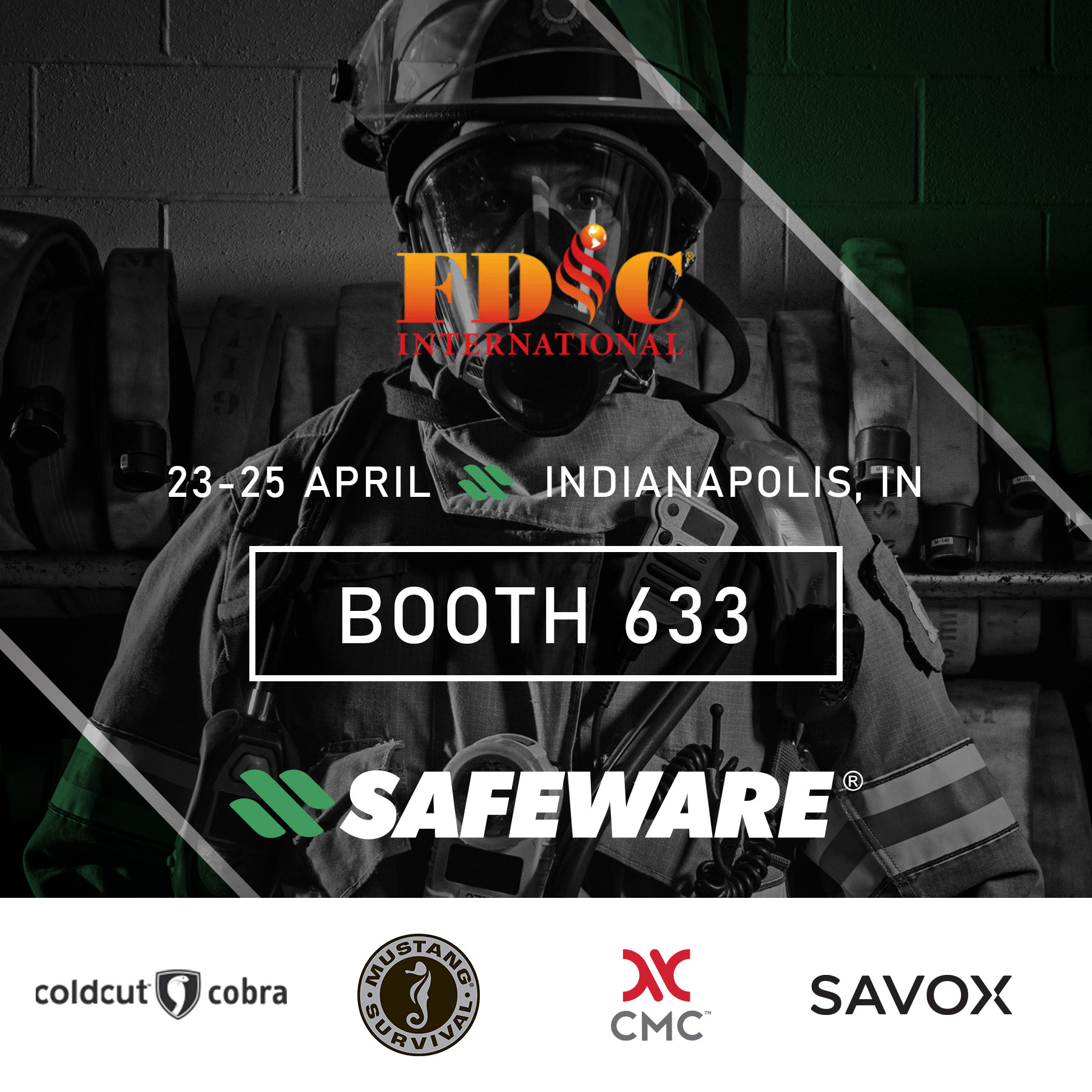 FDIC 2026 Booth 633 - Safeware - Promotion Graphic