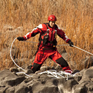 Search and Rescue Worker in Action