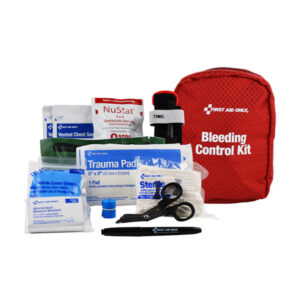 First Aid Only Bleeding Control Kit for Limb, Chest & Torso Wounds Contents