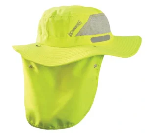 Wicking & Cooling Ranger Hat with Shade Hi-Viz Yellow Angle View
