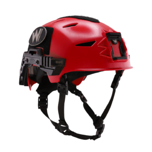 Team Wendy EXFIL Rescuer Helmet Red angle view