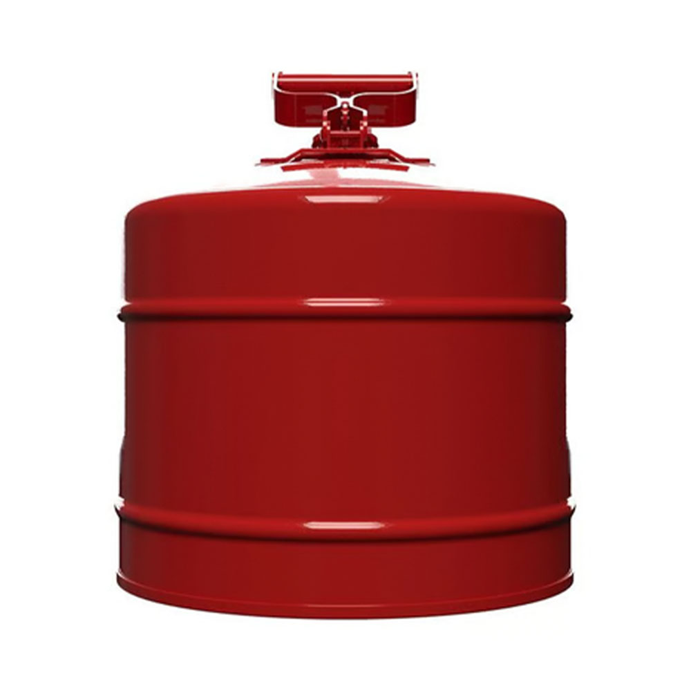 Justrite 5 Gallon Type 1 Steel Safety Can for Flammables back view