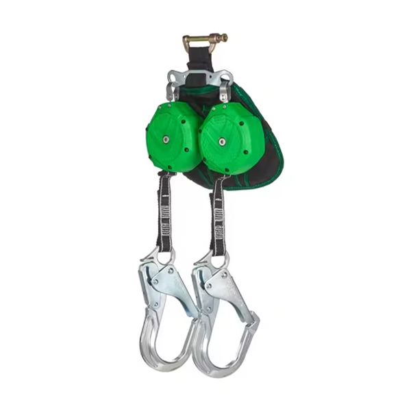 MSA V-SHOCK EDGE Personal Fall Limiter with Two Attachments angle view