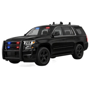 Police SUV with Counter-UAS system mounted to vehicle