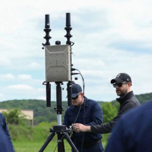 D-Fend EnforceAir2 Counter-UAS system being used in the field by law enforcement operators