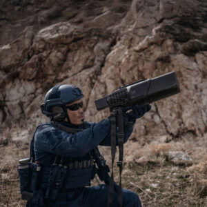Law Enforcement officer using the